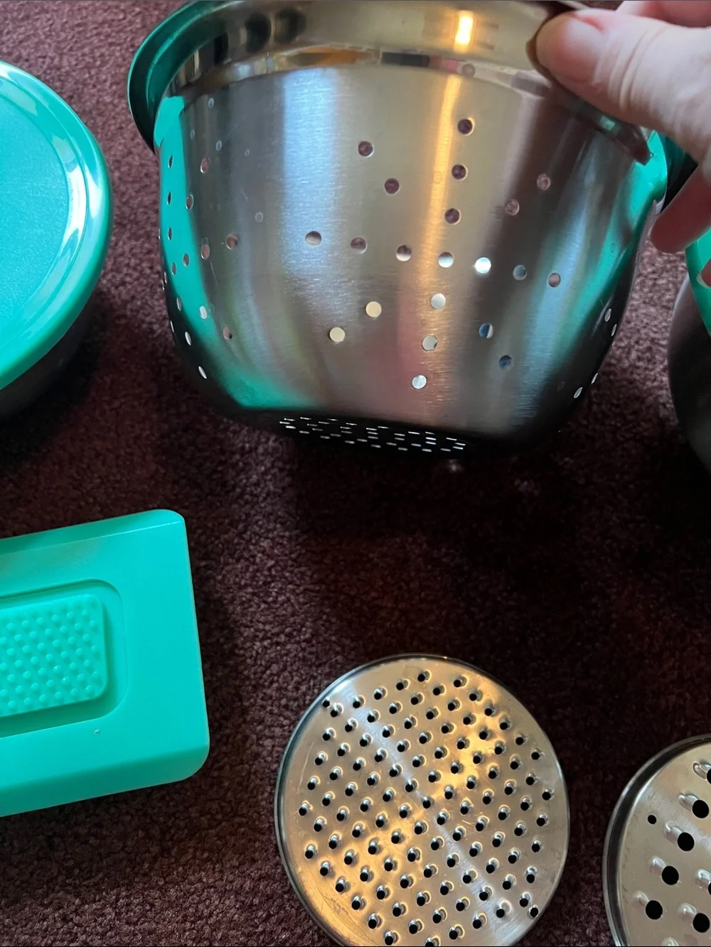 Turquoise Kitchen Storage and Prep Set with Lids